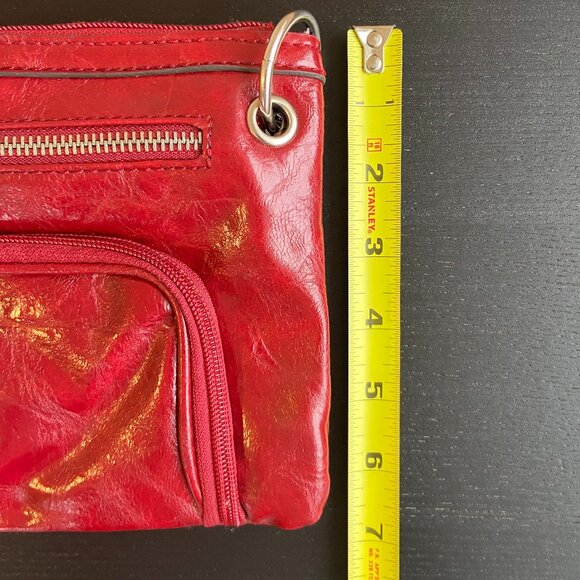 Nicole by Nicole Miller Shiny Red Cross Body Bag - Picture 8 of 16